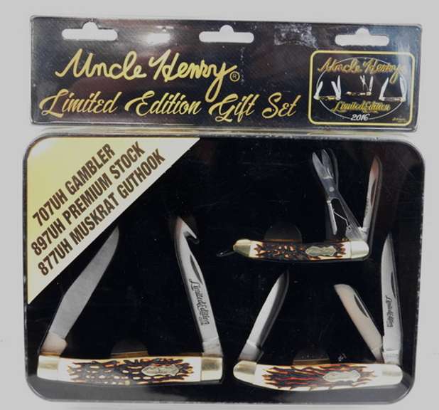 Uncle Henry Limited Ed. 2016 3 Knife Set - Unopened