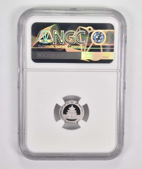 PF69 UCAM 2003 China 50 Yuan 1/20 Oz. .999 Fine Platinum Panda NGC