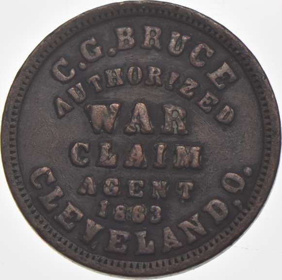 1863 C. G. Bruce Civil War Token OH 175C