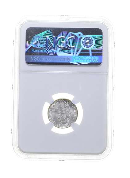 MS67 FB 1937 Mercury Silver Dime - Graded NGC