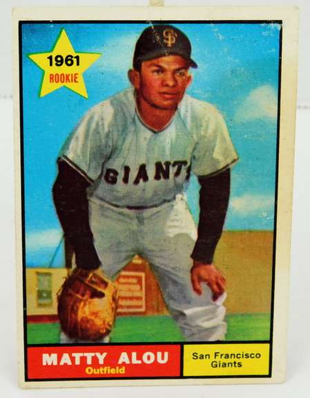 1961 Matty Alou Topps Rookie Baseball Card