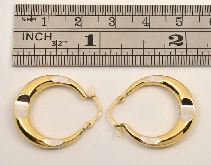 Fashionable 14k Hoop Earrings