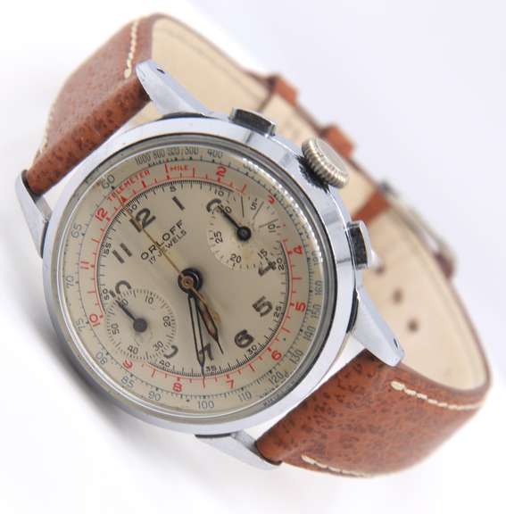 Orloff Vintage Valjoux Chrono Pilot Watch