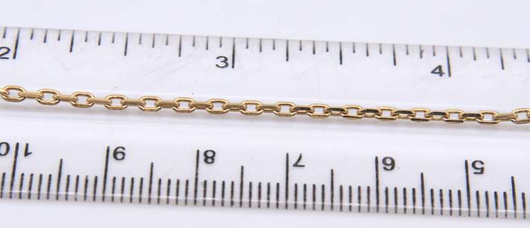 925 Sterling Silver Signed Rolo Chain Necklace