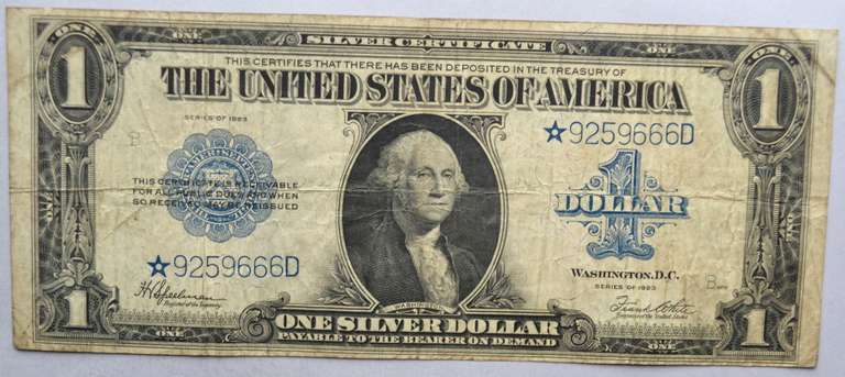 $1 Series of 1923 Star Silver Certificate