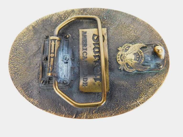 Starrett USA Heavy Brass Belt Buckle