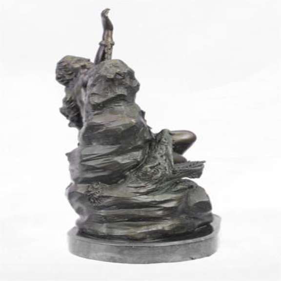 Nude Nymph Bronze Sculpture
