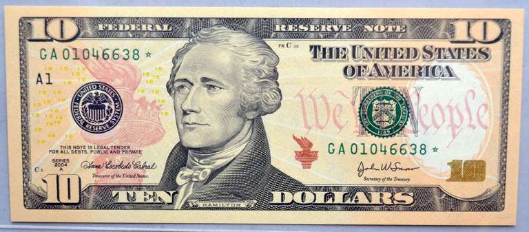 $ 10 2004 A Star FRN Note Gem New PCGS  65 PPQ