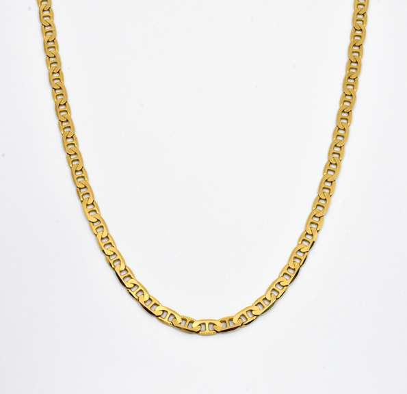 Practical 14k Anchor Link Necklace