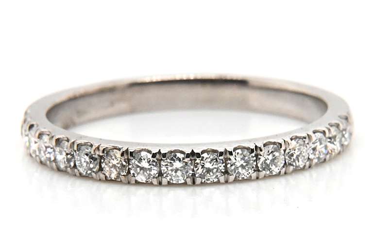Dazzling White Gold Diamond Wedding Band
