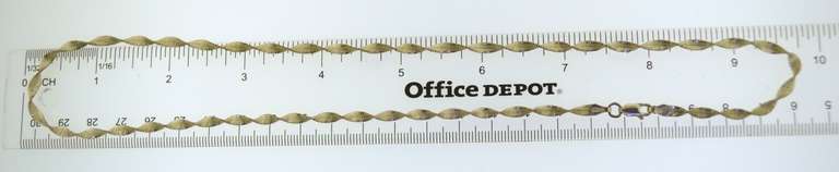 Italian Sterling Silver Twisted Omega Chain Necklace