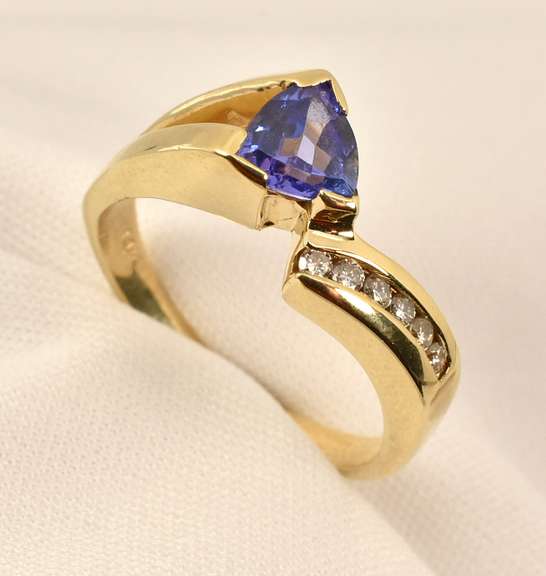 Terrific Trillion Tanzanite & Diamond Suite