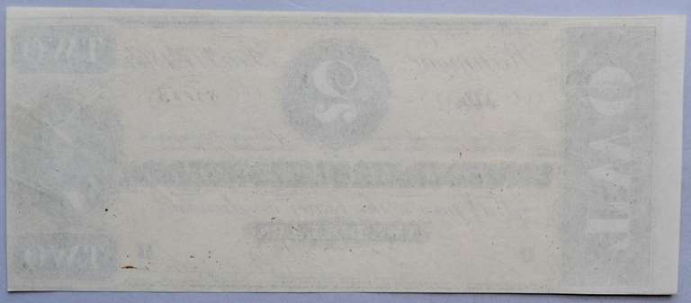 Choice Unc $2 Confederate States Note