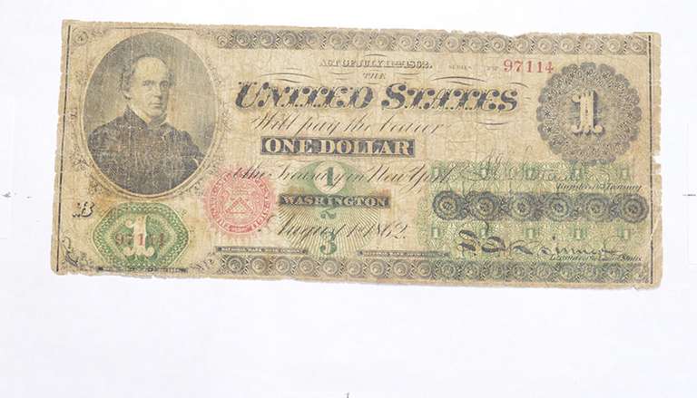 1862 $1.00 United States National Bank Note