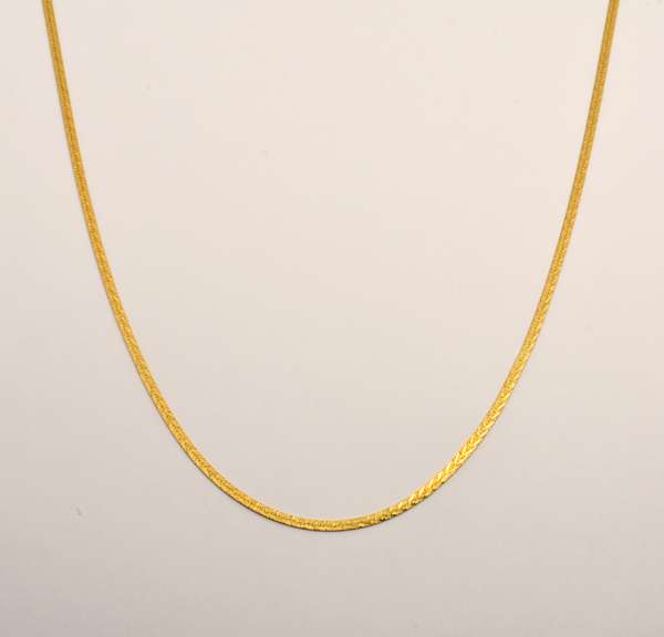 Popular Textured Herringbone Necklace
