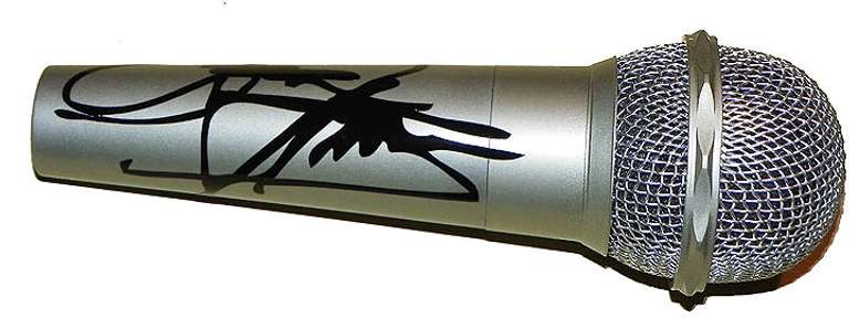 Gene Simmons Kiss Autographed Signed Facsimile Microphone