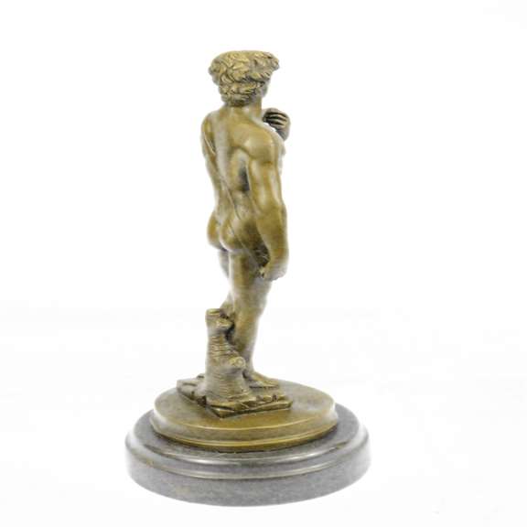 Renaissance of Nude David Bronze Sculpture