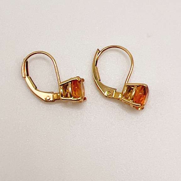 14kt Yellow Gold & Citrine Earrings