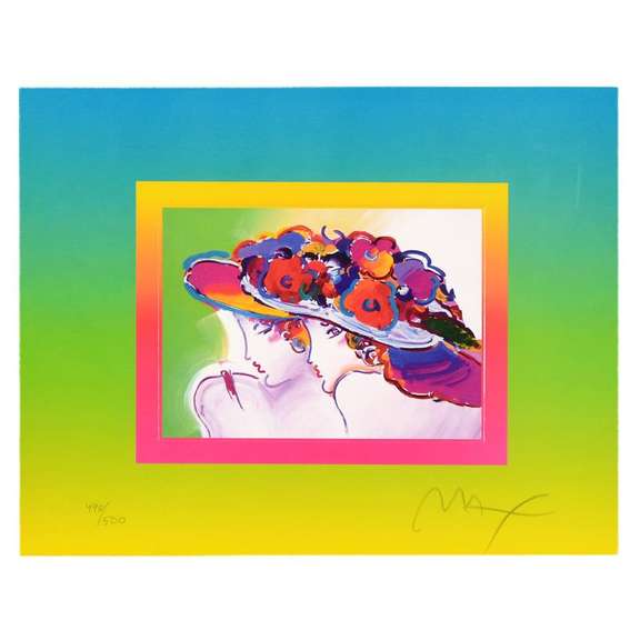 Peter Max, "Friends on Blends" Framed Limited Edition Lithograph, Numbered 498/500 and Hand Signed with Certificate of Authenticity.