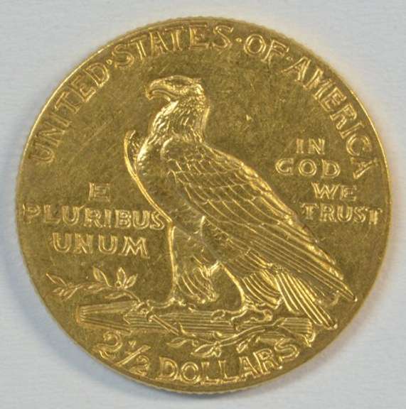 Real flashy 1927 US $2.50 Indian Gold Piece