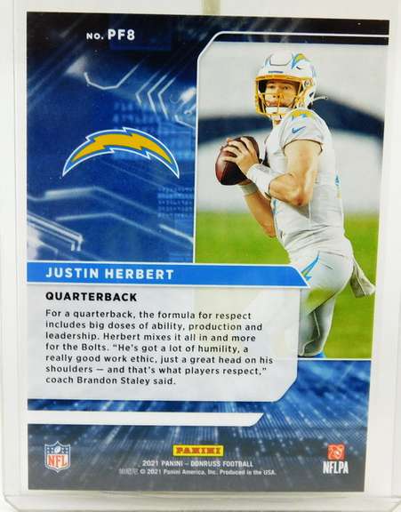 Justin Herbert 2021 Panini Football Card