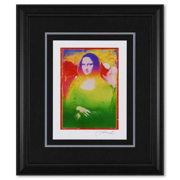 Peter Max, "Mona Lisa II" Framed Limited Edition Lithograph, Numbered 394/500 and Hand Signed with Certificate of Authenticity.