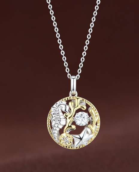 Sea Life two tone Dancing Pendant