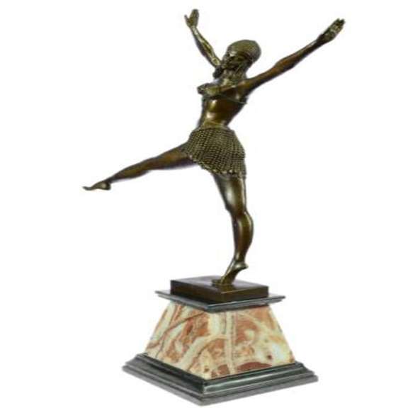 Egyptian Dancer Bronze Statue