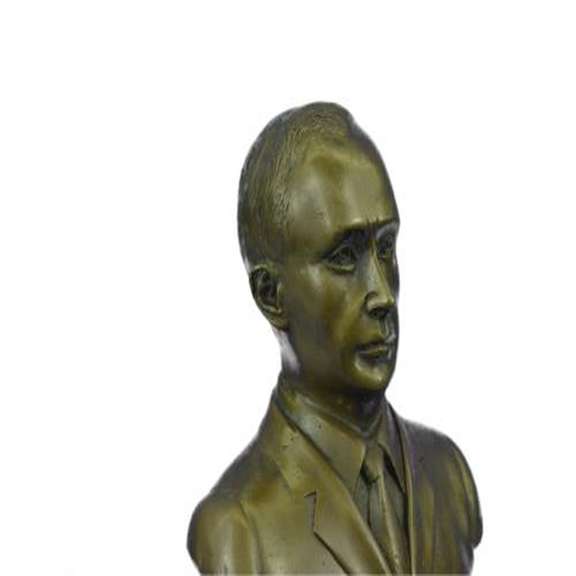 Russian Putin Bust Bronze Statue