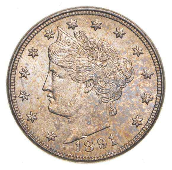 1891 Liberty V Nickel