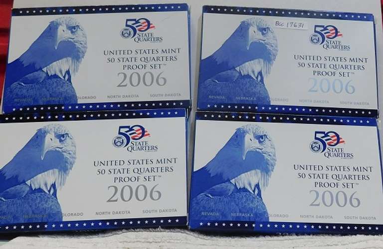 4 each: 2006 PROOF Quarter Sets
