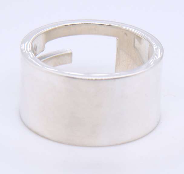 Gucci G Cut out Ring in Sterling Silver
