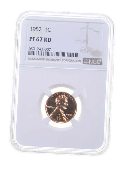 PF67 RD 1952 Lincoln Wheat Cent - Graded NGC