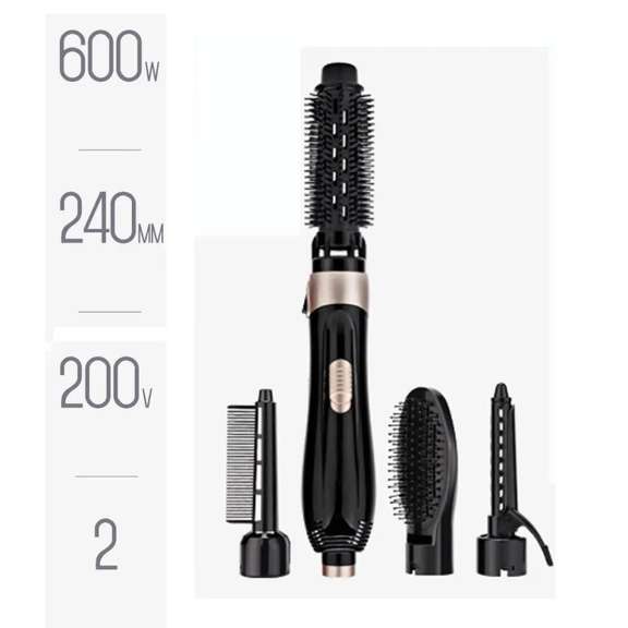 2In1 Professional Hair Dryer Comb Straightener Curling