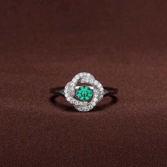 Promise Of Love Ring In Swarovski Emerald