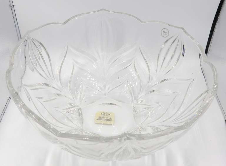 Lenox Large Crystal Clear Salad Bowl