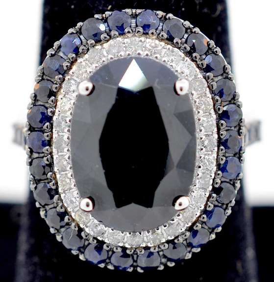 Fabulous Sapphire & Diamond Cocktail Ring