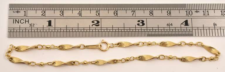Stylish and Sturdy 14k Anklet