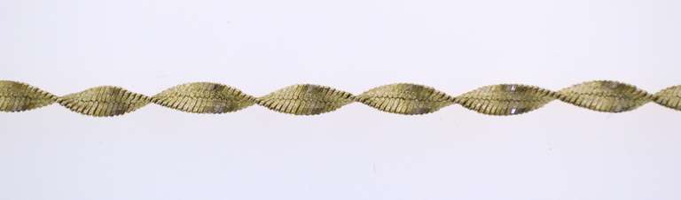 Italian Sterling Silver Twisted Omega Chain Necklace