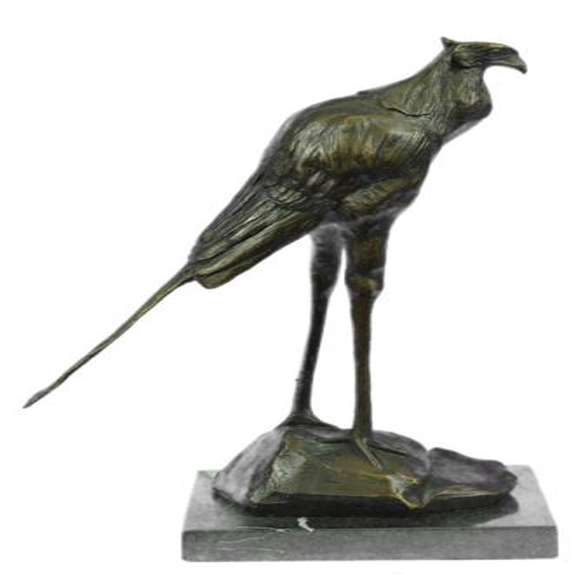 Wildlife Stork Bird Bronze Statue