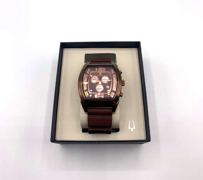 Brown Bulova Croton Watch