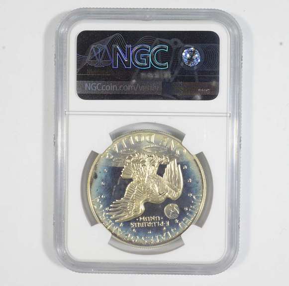 PF67 CAM 1974-S Eisenhower Silver Dollar - Graded NGC COLOR
