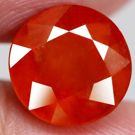 Fiery 5.53ct top red orange Spessartite Garnet