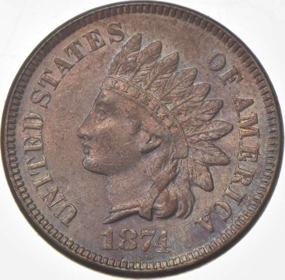 1874 Indian Head Cent