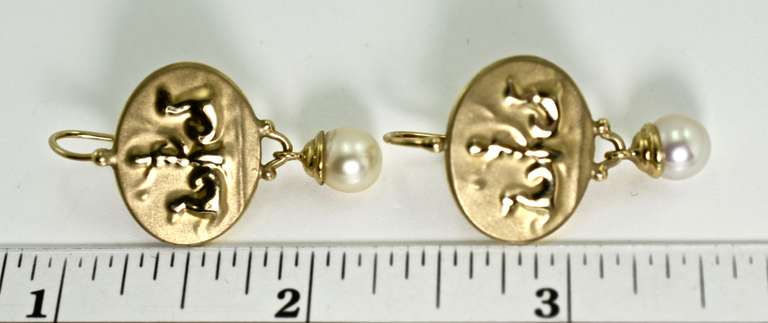 High-Fashion 18K Tagliamonte Pearl Earrings