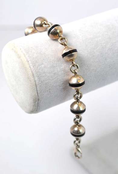 Ball Station Sterling Silver Bracelet