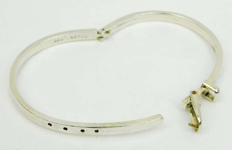 Taxco Mexico Sterling Buckle Bangle Bracelet