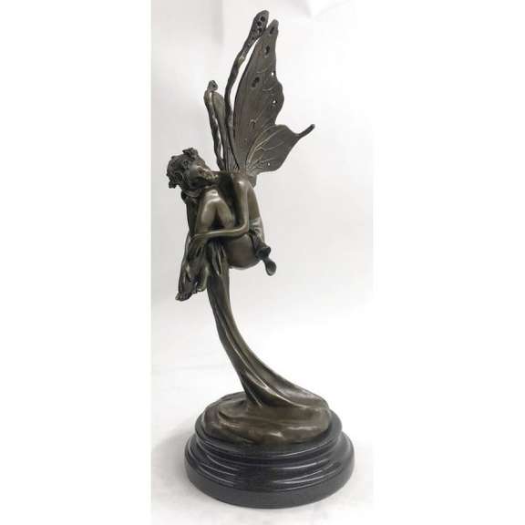 Fairy Fantasy Winged Bronze Sculpture