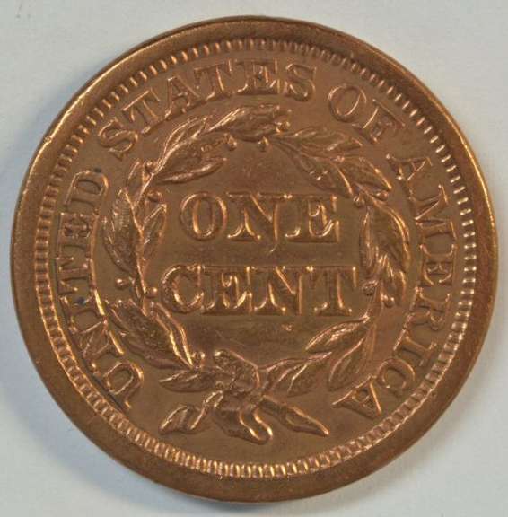 Mint condition 1853 Braided Hair Large Cent. Cleaned.