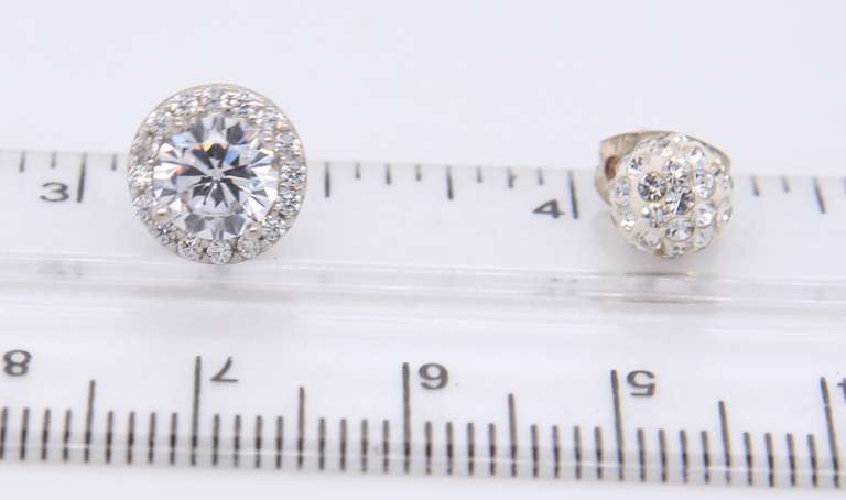 Lot of 2 Sterling Silver Earrings